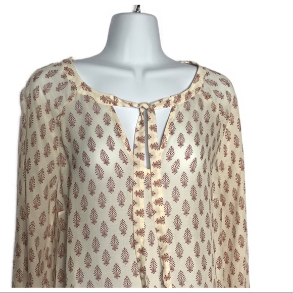 Sanctuary Printed Boho Peasant Top NWT Small - Picture 7 of 8